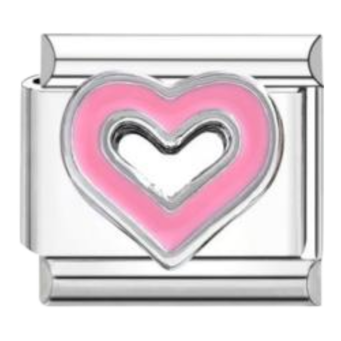 Corazón Doble Rosa