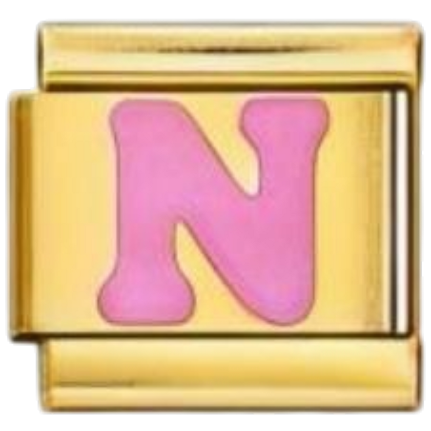 Letra N - Rosa
