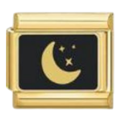 Luna y Estrellas Doradas