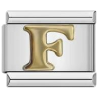 Letra F - Dorado