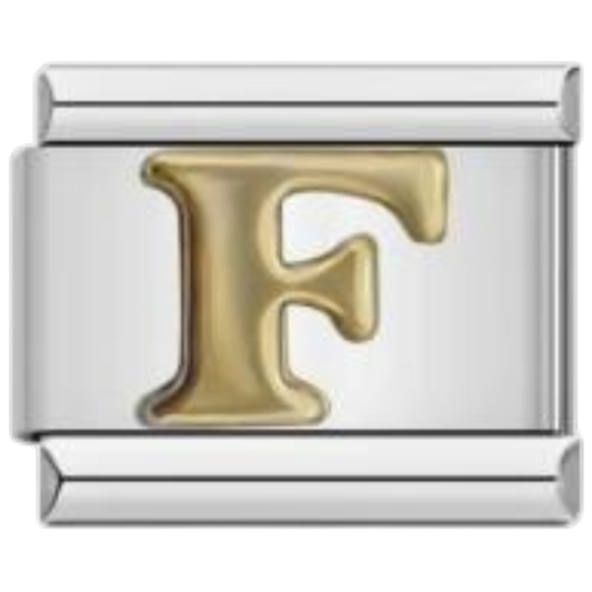 Letra F - Dorado
