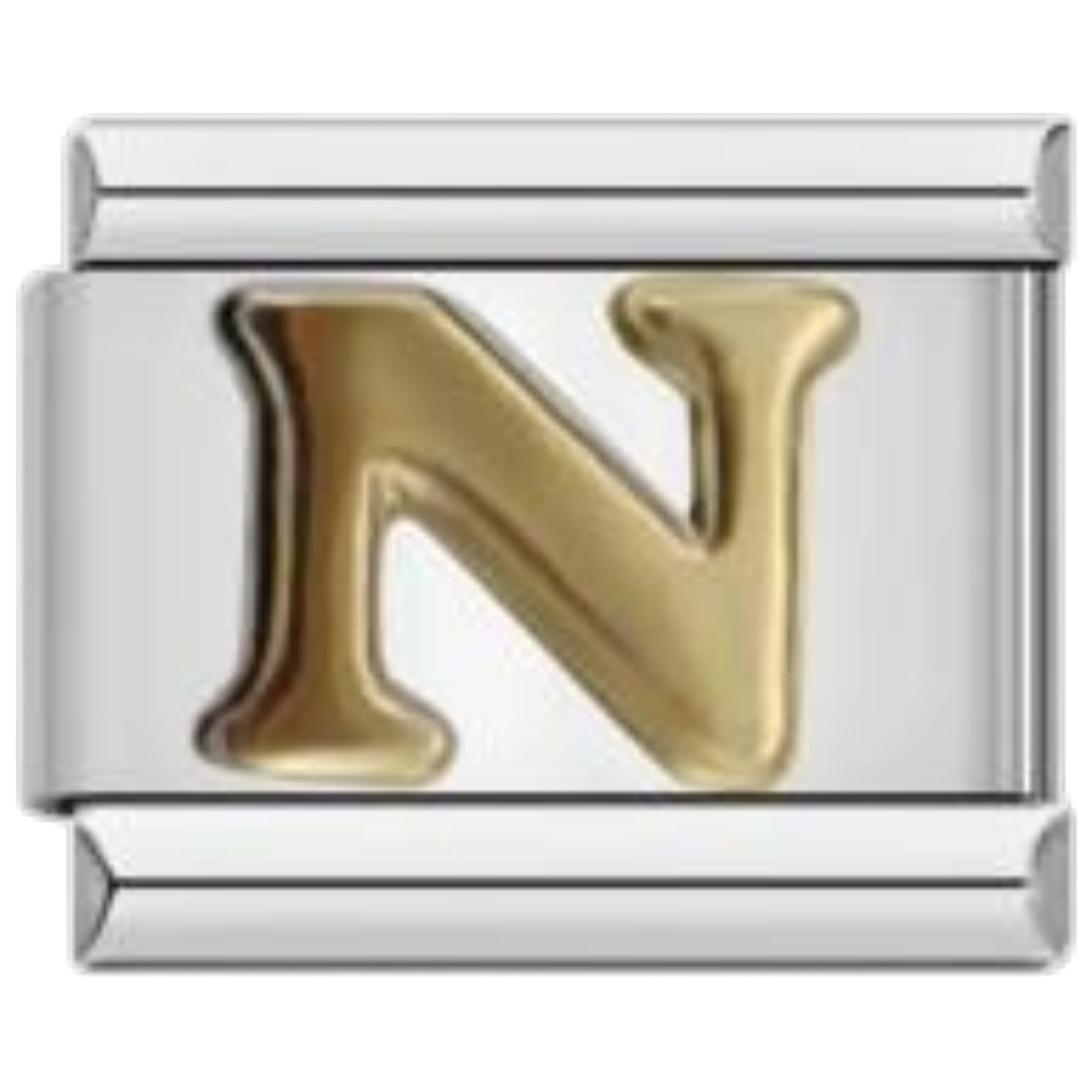 Letra N - Dorado