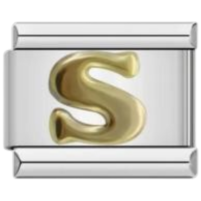 Letra S - Dorado