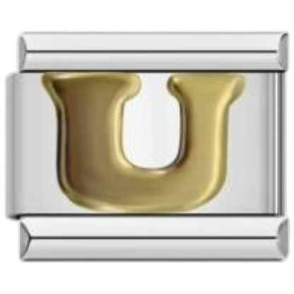 Letra U - Dorado