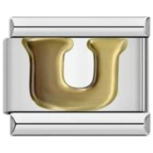 Letra U - Dorado