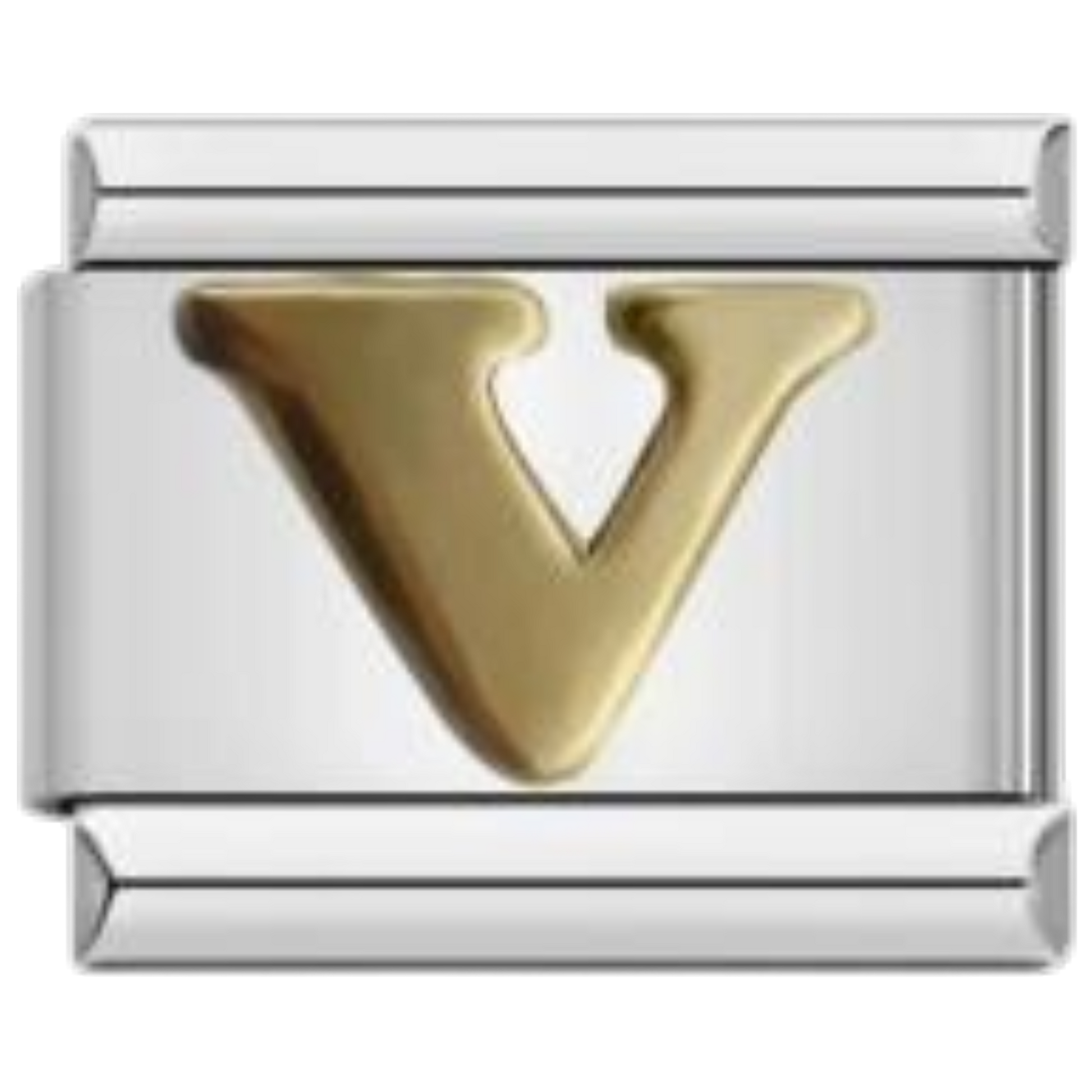 Letra V - Dorado