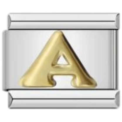 Letra A - Dorado
