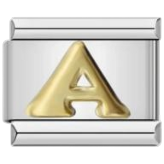 Letra A - Dorado