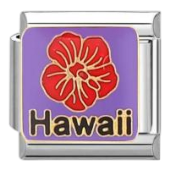 Hawái con Flor Roja