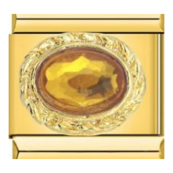 Piedra Ovalada con Circonitas