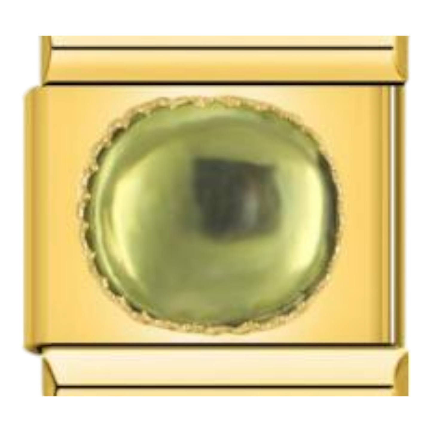 Piedra Ovalada Lisa - Verde oliva