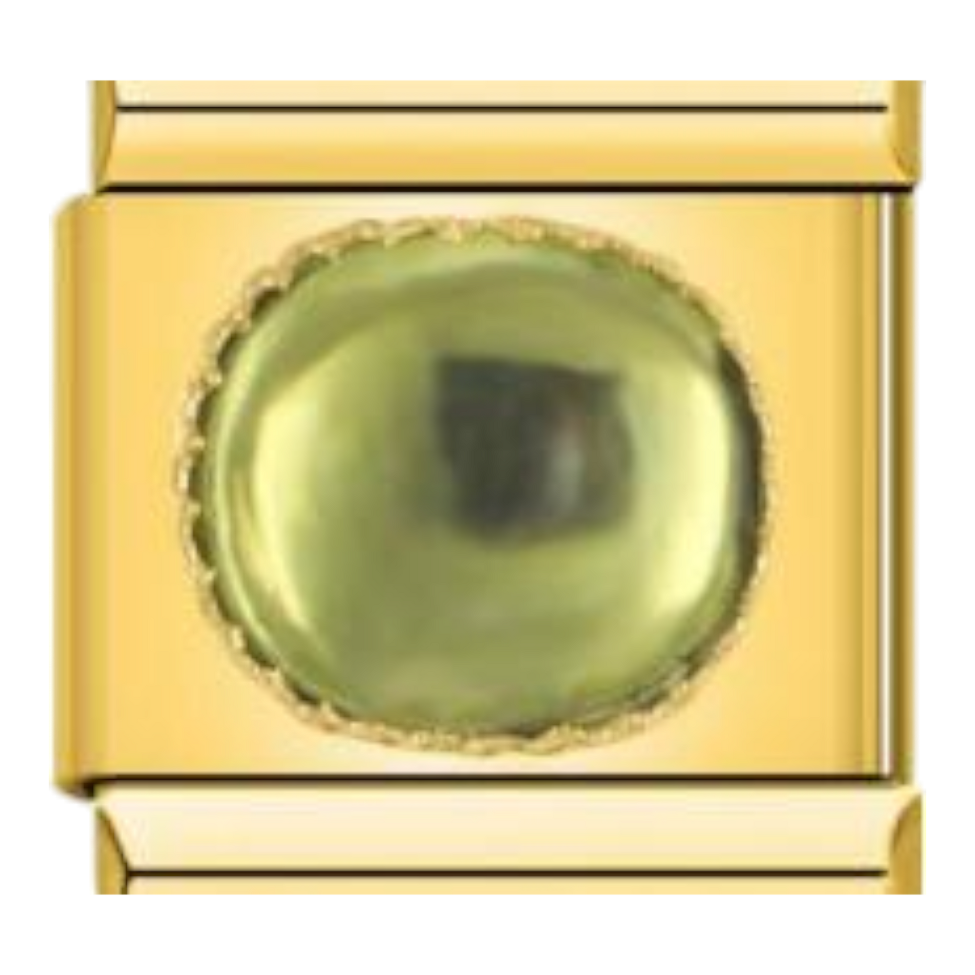 Piedra Ovalada Lisa - Verde oliva