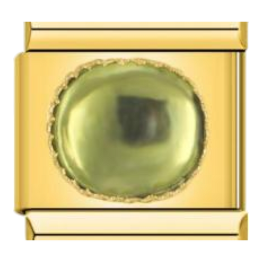 Piedra Ovalada Lisa - Verde oliva