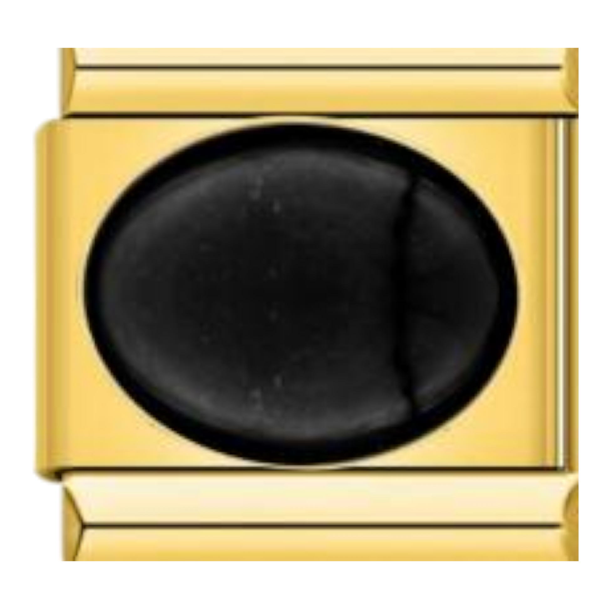 Piedra Ovalada Lisa - Ónix negro