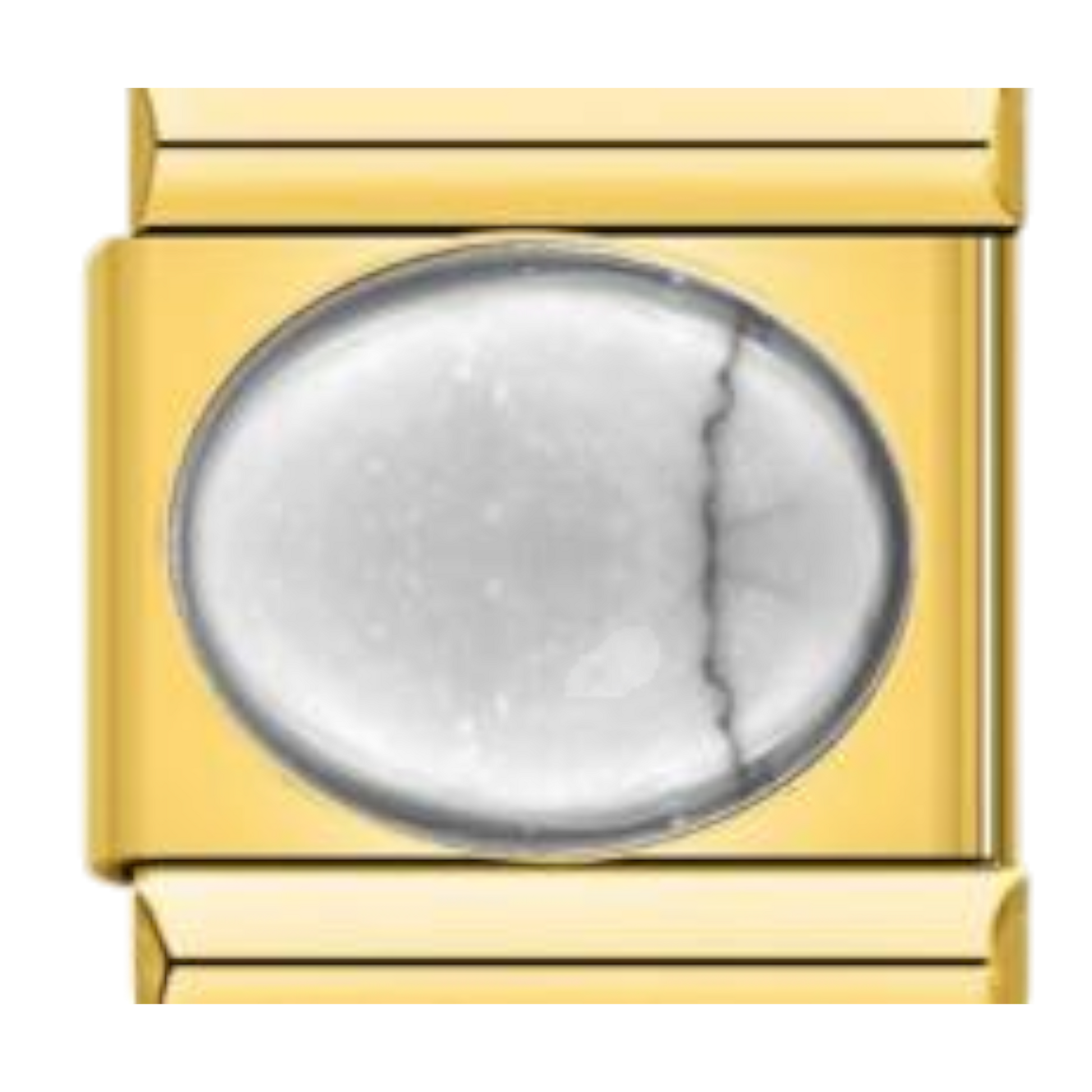 Piedra Ovalada Lisa - Mármol blanco