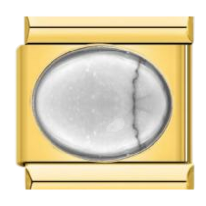 Piedra Ovalada Lisa - Mármol blanco