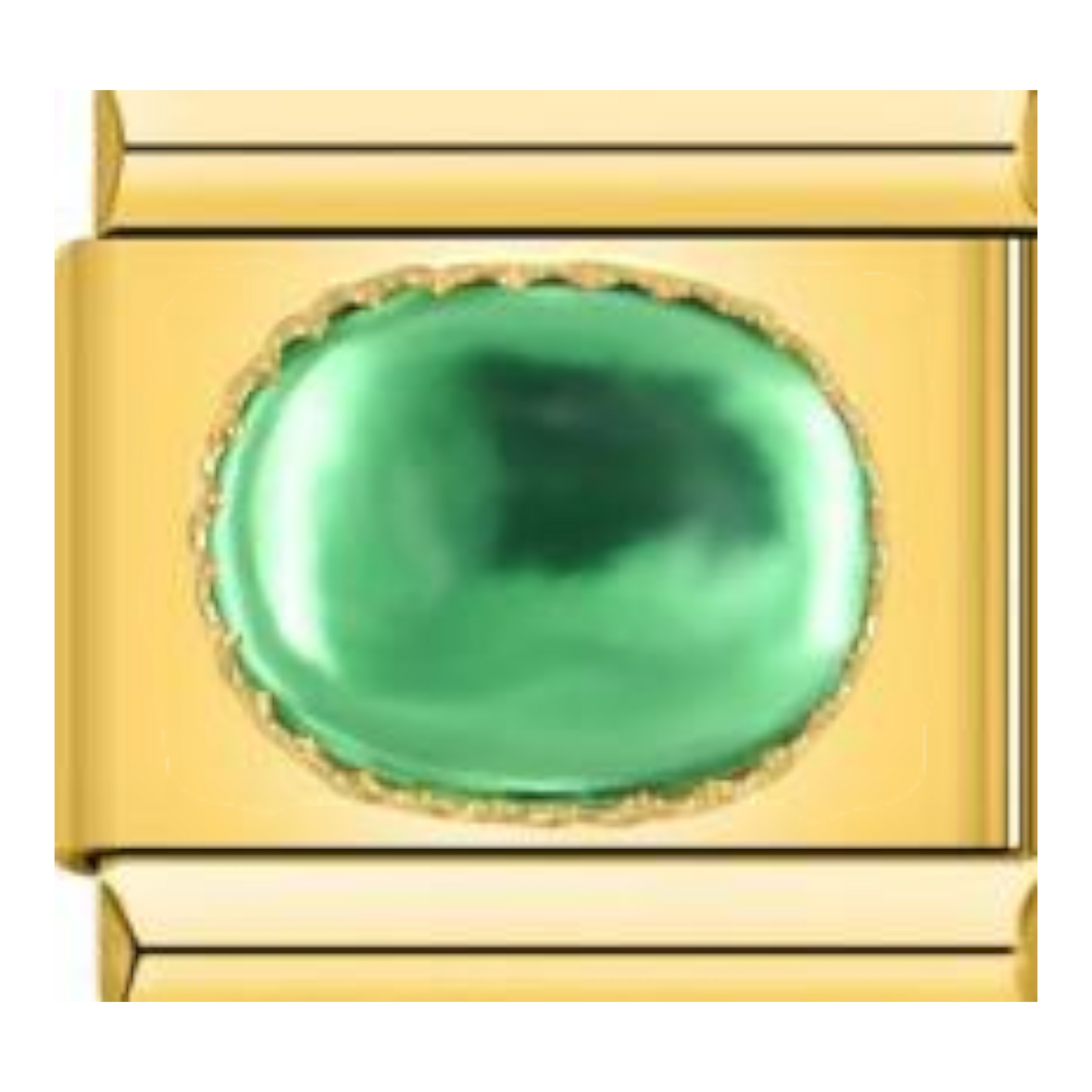 Piedra Ovalada Lisa - Esmeralda