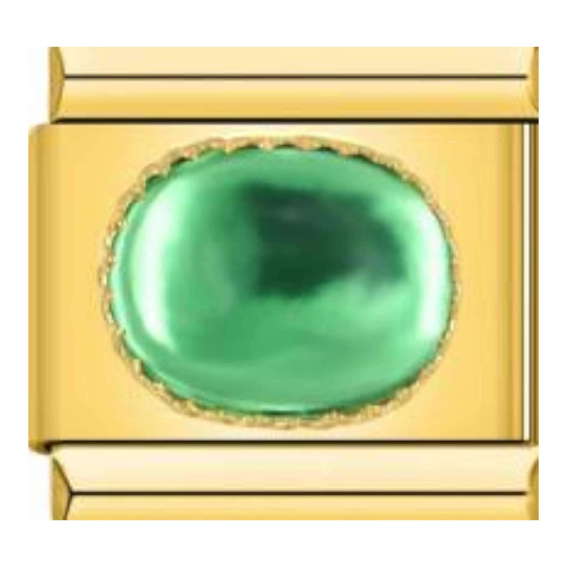 Piedra Ovalada Lisa - Esmeralda