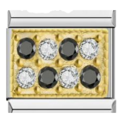 Panel de Cristales - Blanco y negro