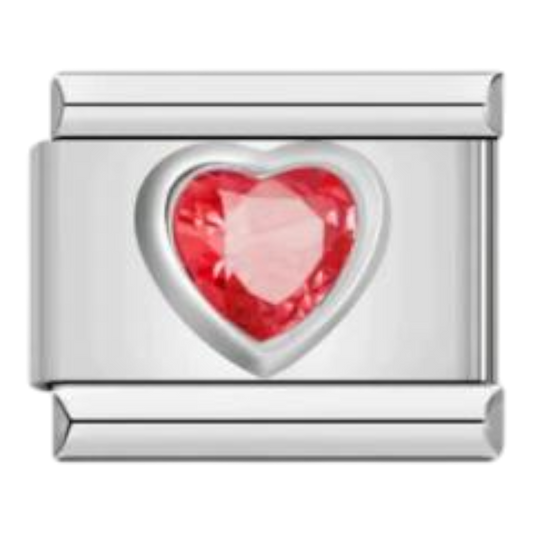 Corazón Cristal Rojo