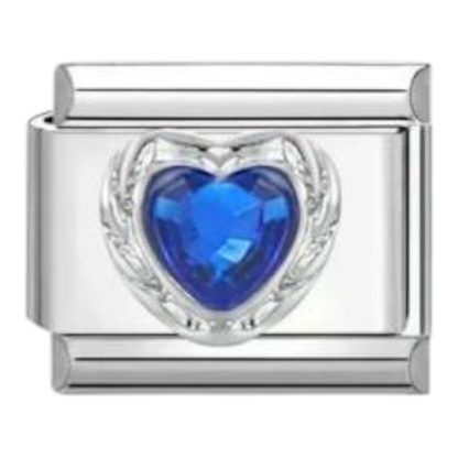 Corazón Cristal Azul