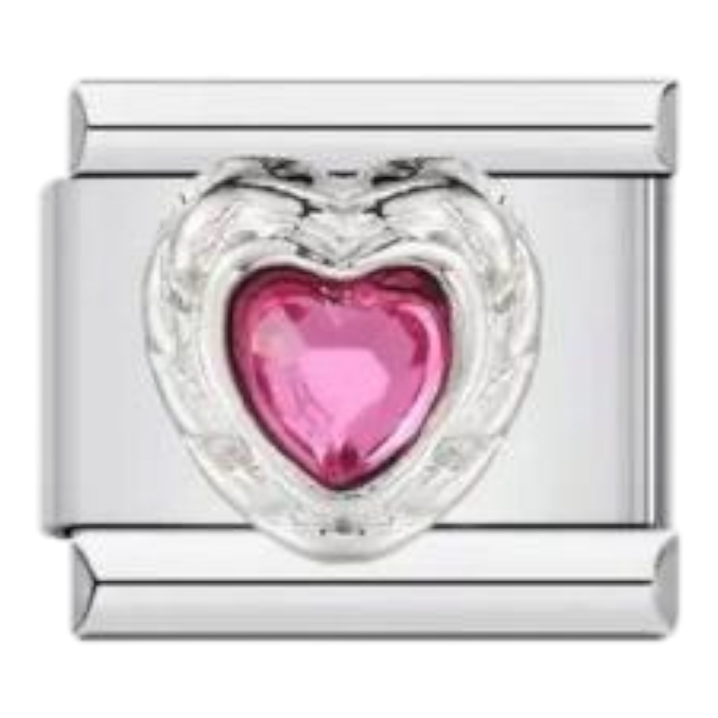 Corazón Cristal Rosa