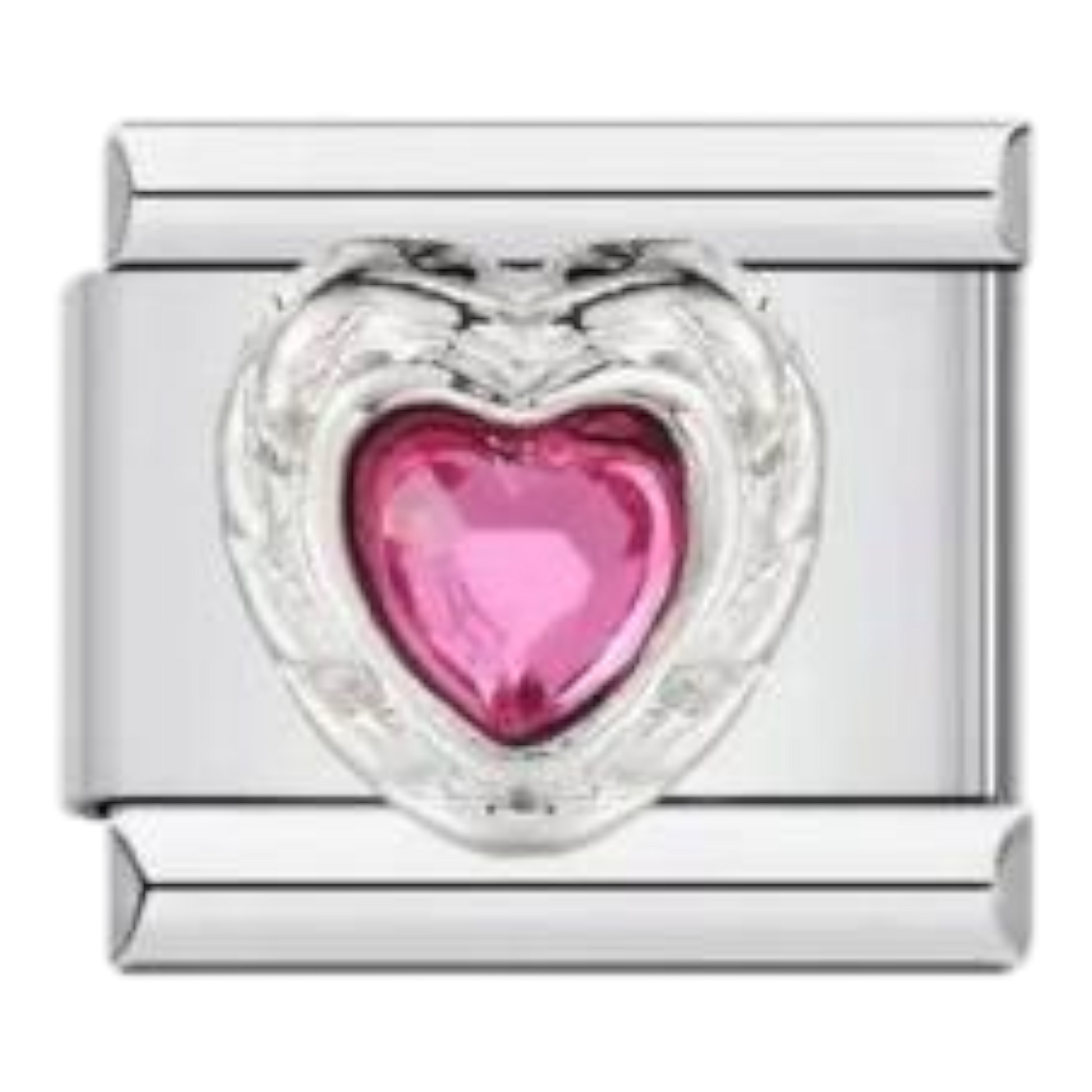 Corazón Cristal Rosa