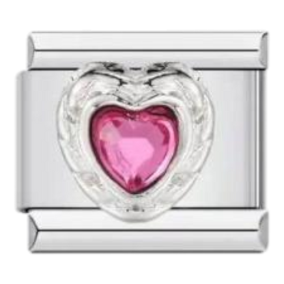 Corazón Cristal Rosa