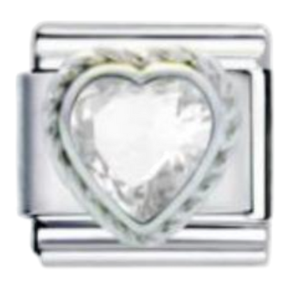 Corazón Cristal Blanco