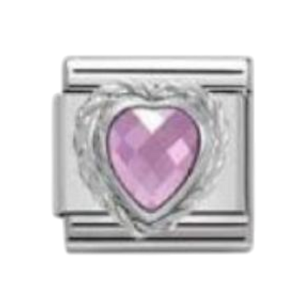 Corazón Cristal Lila