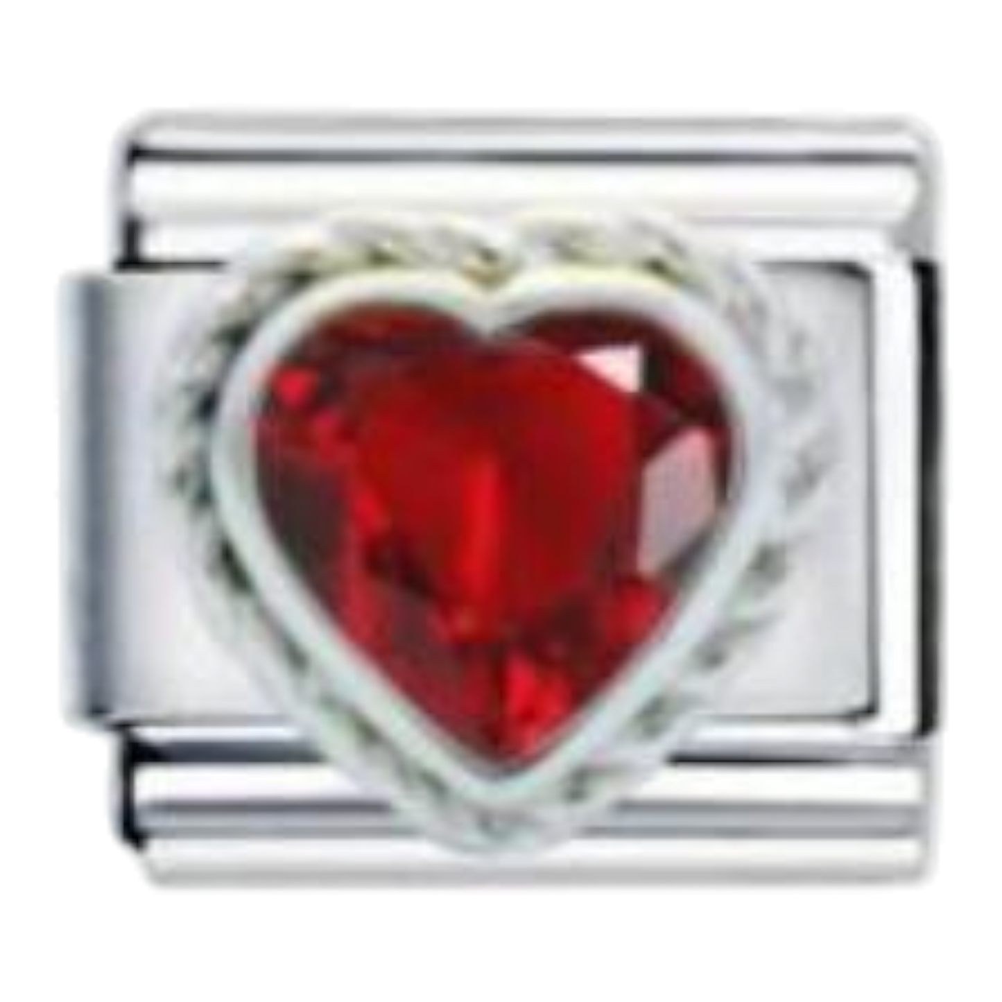 Corazón Cristal Rojo Oscuro