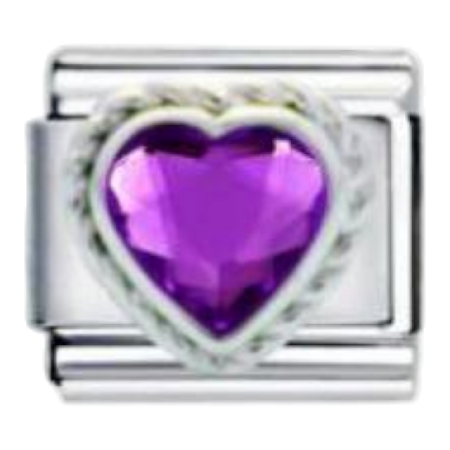Corazón Cristal Morado