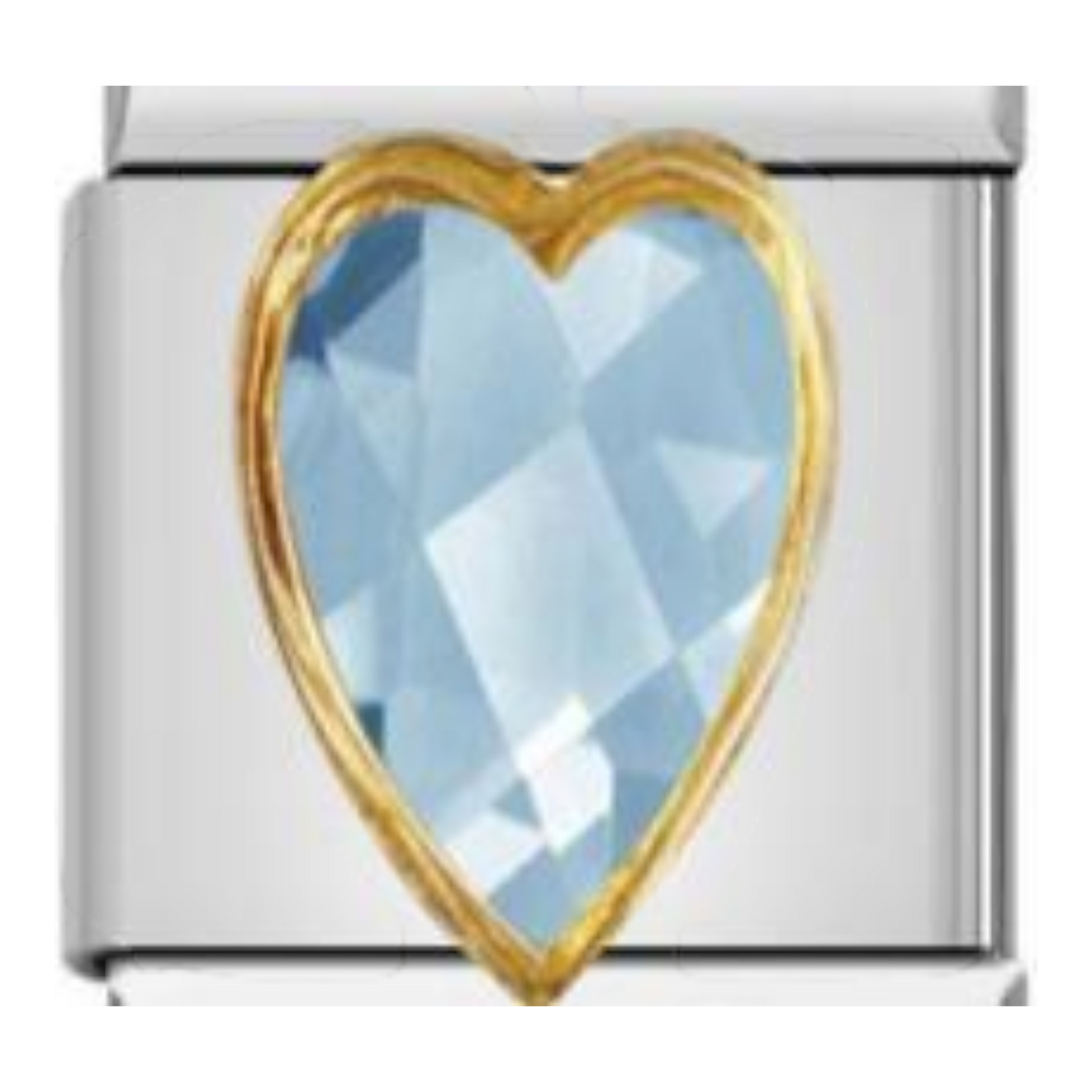 Corazón Cristal Celeste