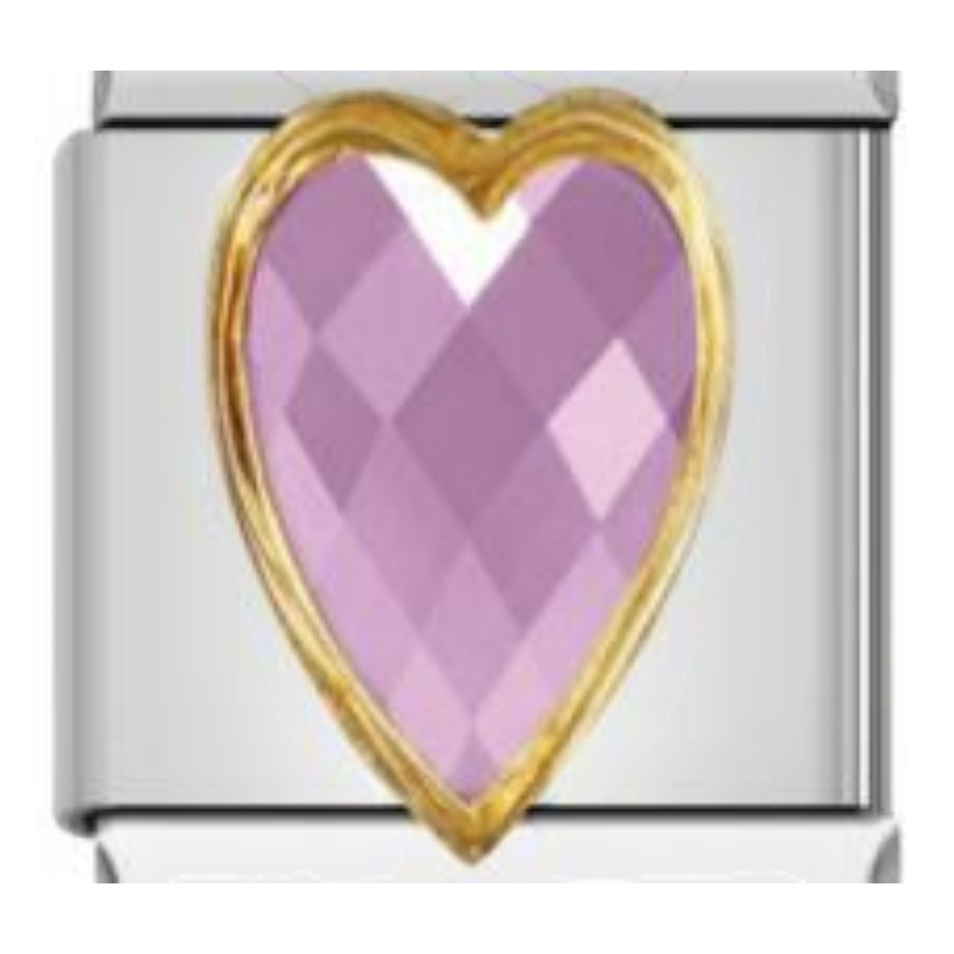 Corazón Cristal Rosa Pastel