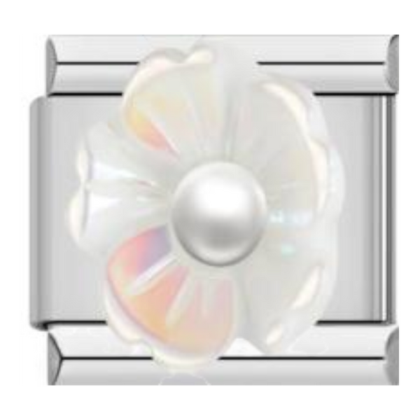 Flor de Nácar Blanca