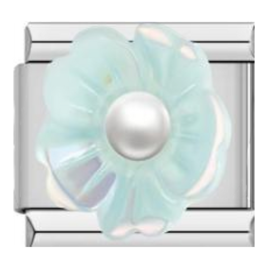 Flor de Nácar Azul