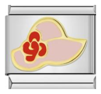Sombrero Rosa con Flor