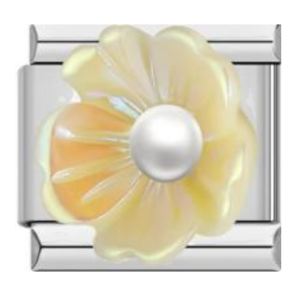 Flor de Nácar Amarilla