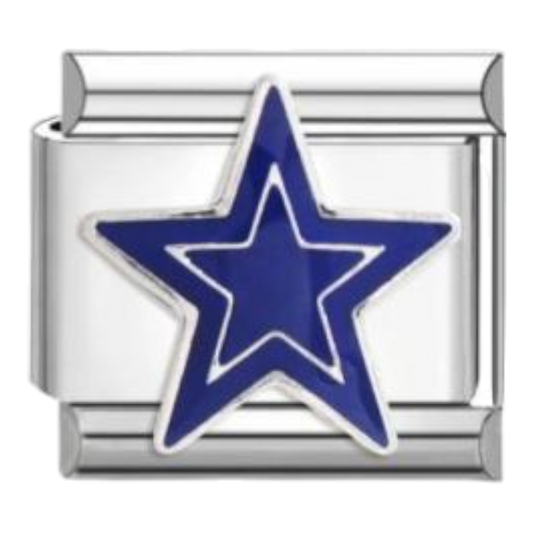 Estrella Azul Delineada