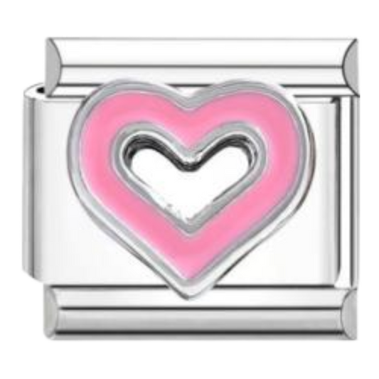 Corazón Doble Rosa