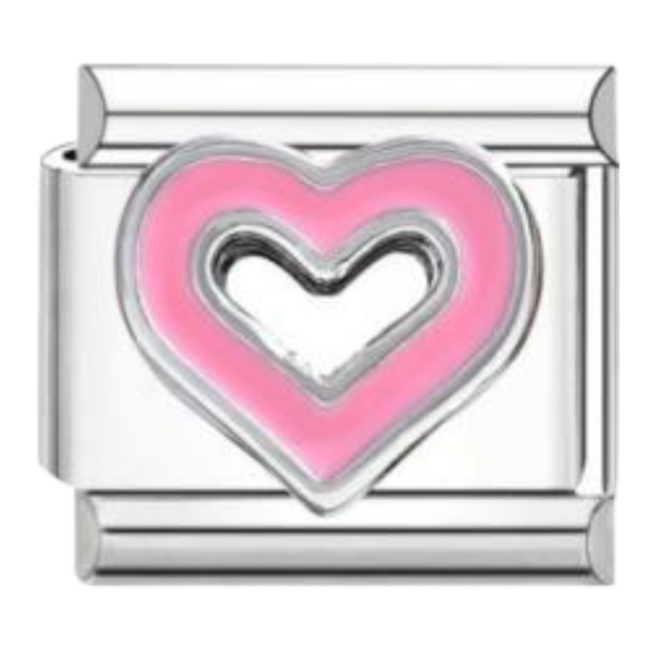 Corazón Doble Rosa