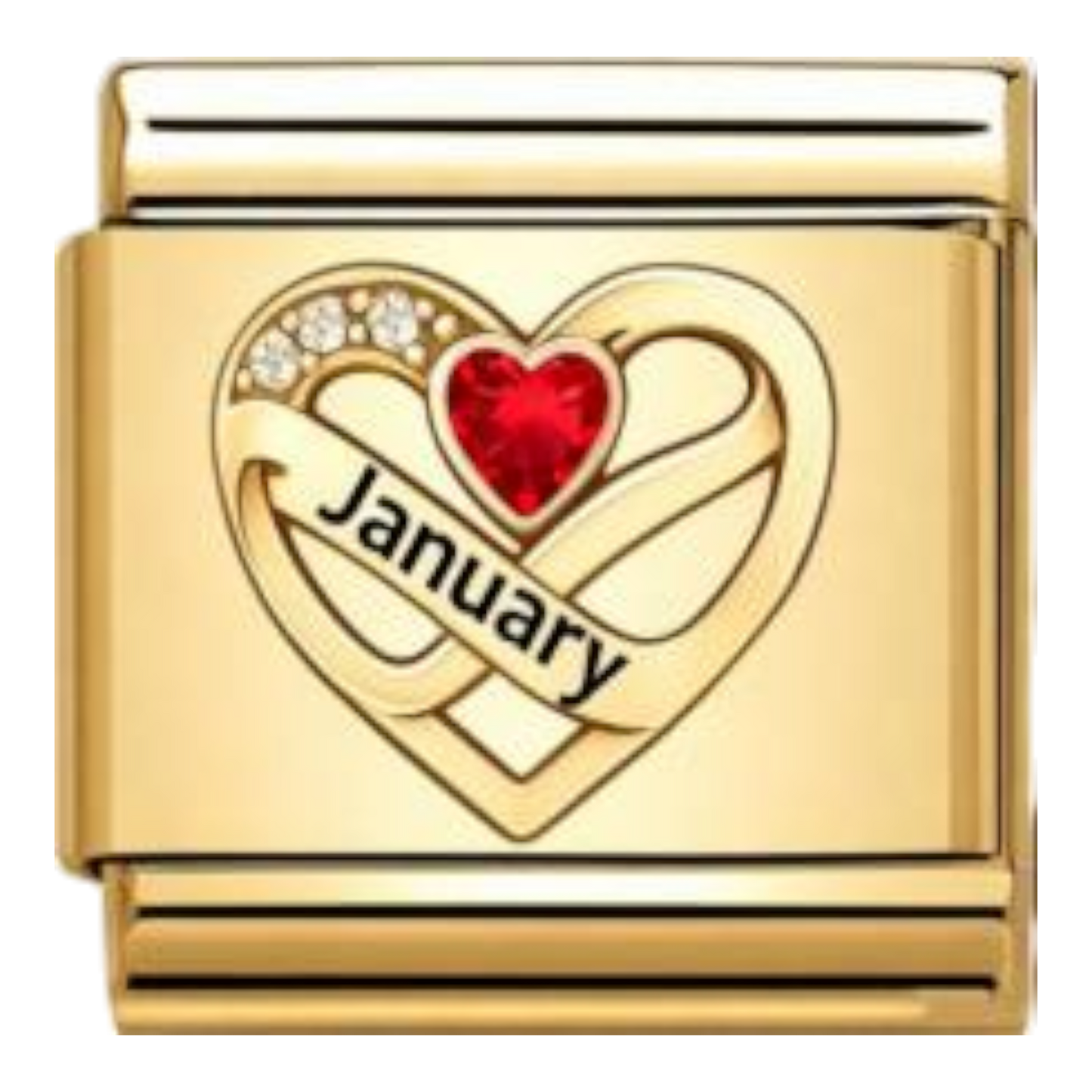 Corazón Enero Dorado