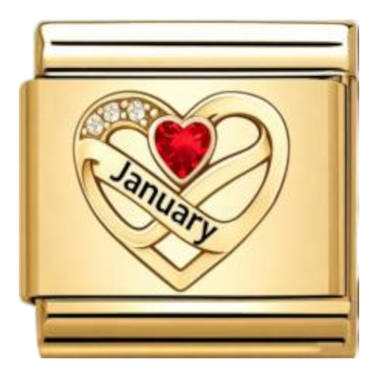 Corazón Enero Dorado
