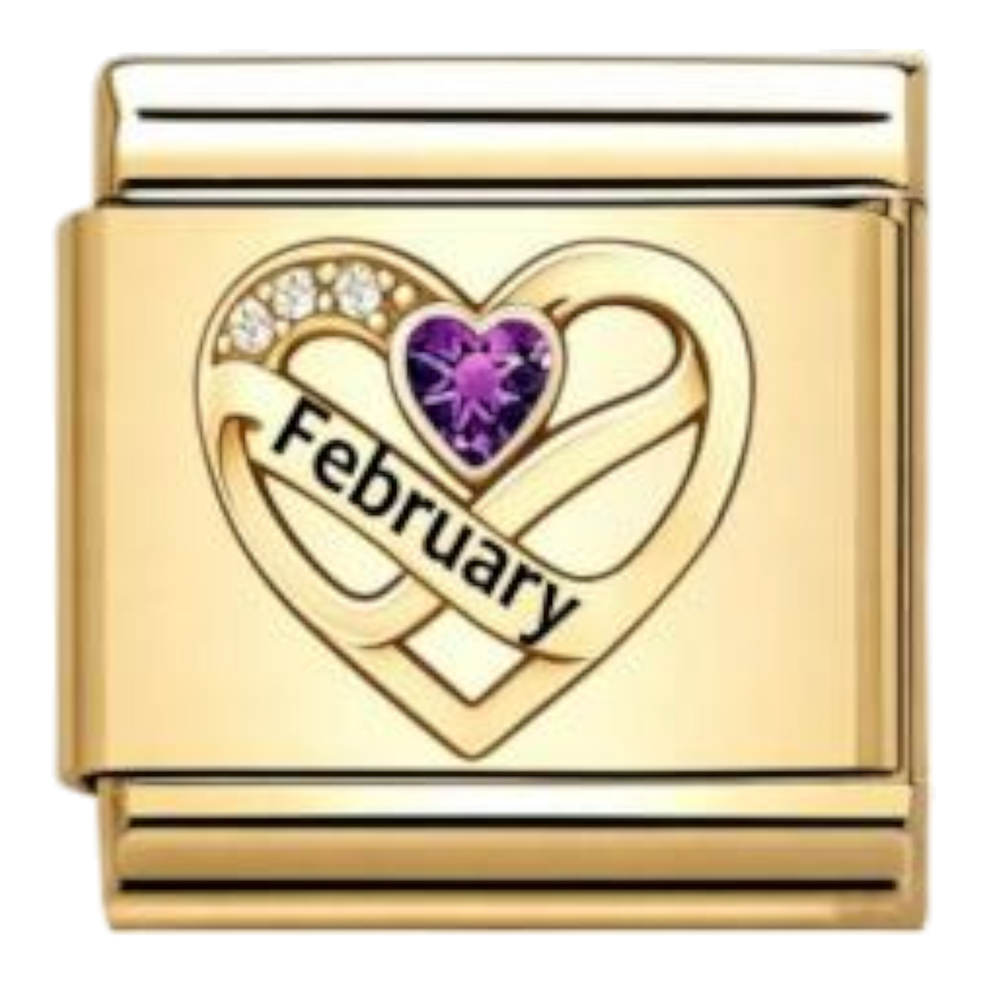 Corazón Febrero Dorado