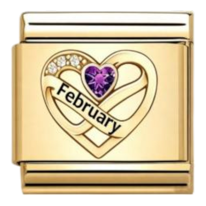 Corazón Febrero Dorado