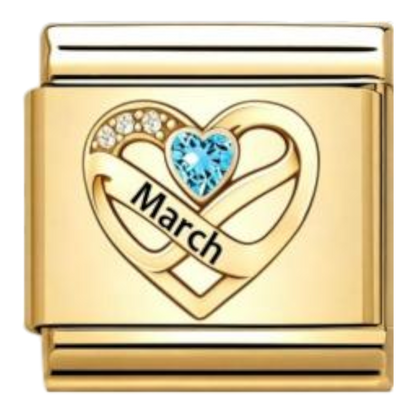 Corazón Marzo Dorado
