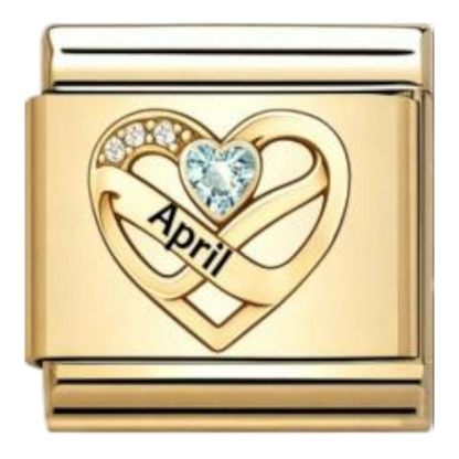 Corazón Abril Dorado