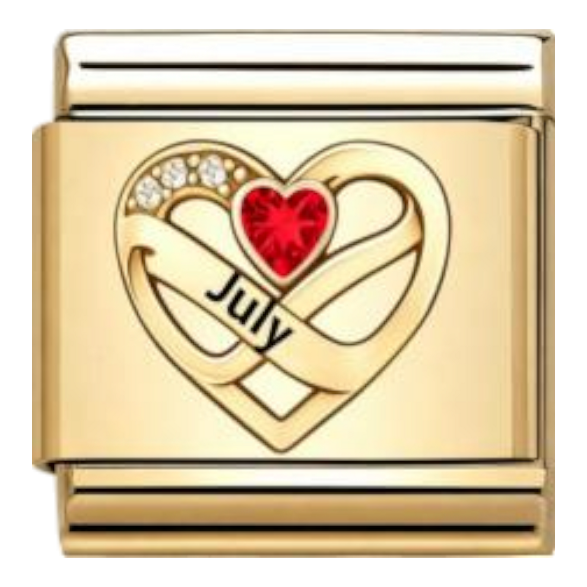 Corazón Julio Dorado