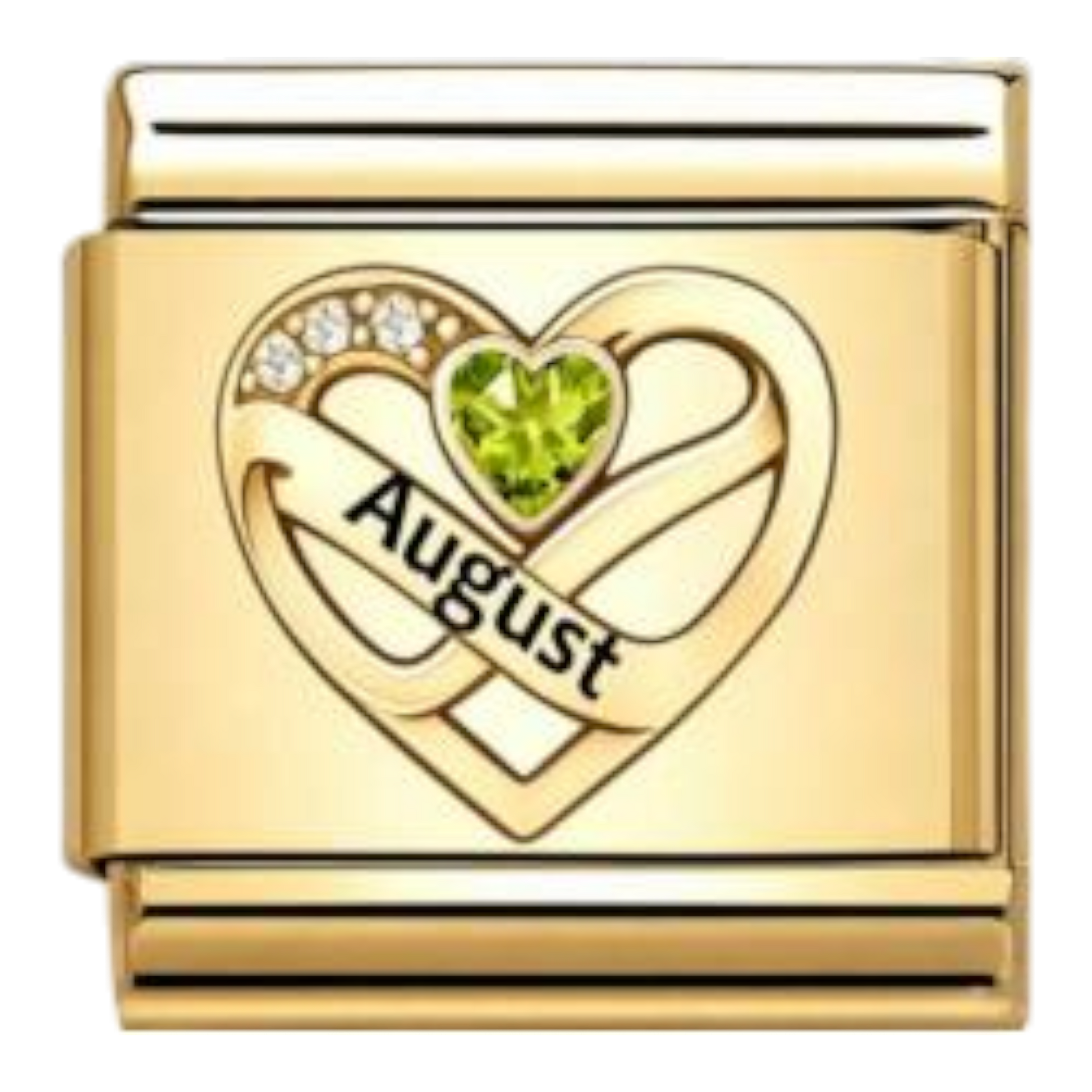 Corazón Agosto Dorado