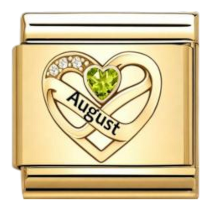 Corazón Agosto Dorado